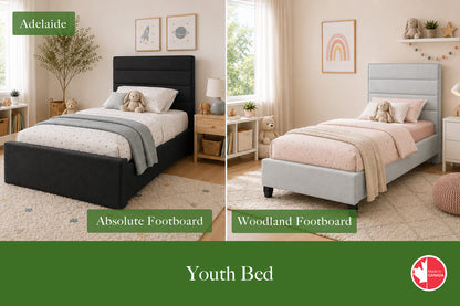 Julien Beaudoin Upholstered Fabric Beds Adelaide Upholstered Kids Platform Bed | Multiple Fabric Colours