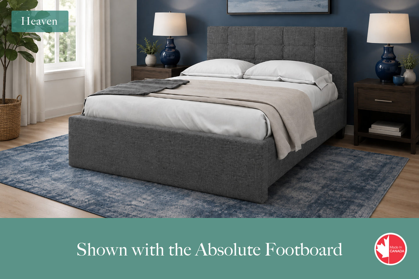 Julien Beaudoin Upholstered Fabric Beds Heaven Upholstered Kids Platform Bed - Box Spring Required | Multiple Fabric Colours