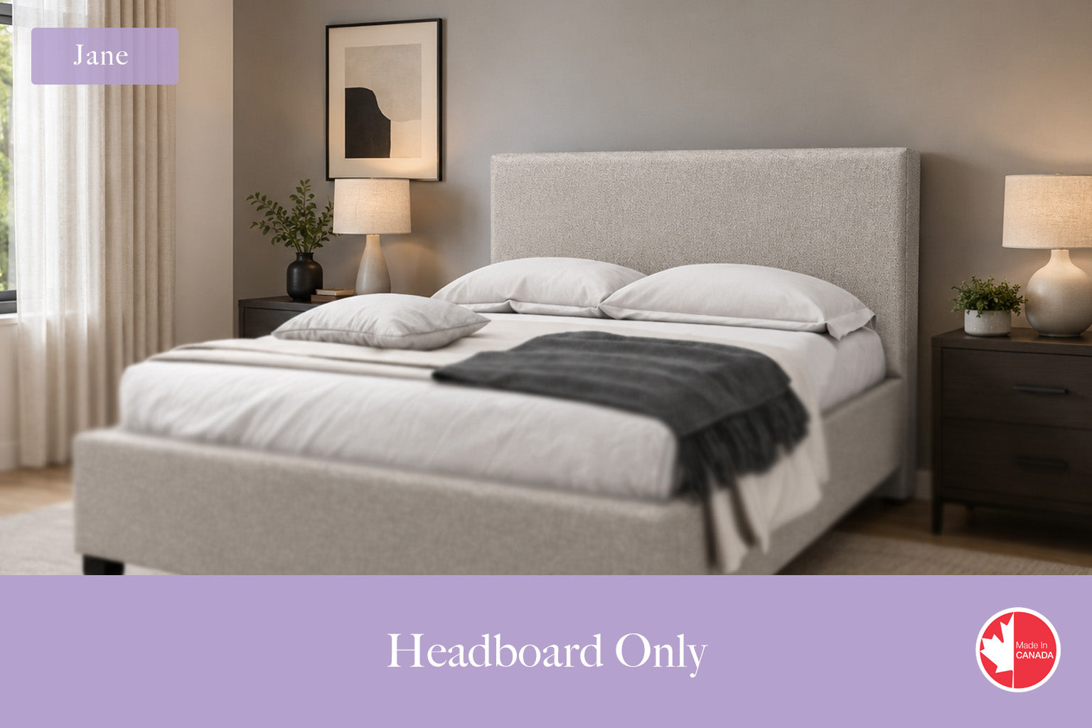 Julien Beaudoin Upholstered Fabric Beds Queen / Headboard Only / Yates 84 Jane Upholstered Headboard Only | Multiple Fabric Colours