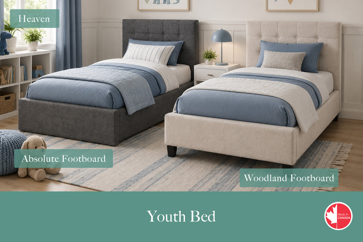 Julien Beaudoin Upholstered Fabric Beds Twin / Woodland / Yates 84 Heaven Upholstered Kids Platform Bed - Boxspring Required | Multiple Fabric Colours