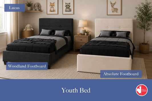 Julien Beaudoin Upholstered Fabric Beds Twin / Woodland / Yates 84 Lucas Upholstered Kids Platform Bed - No Box Spring Required | Multiple Fabric Colours
