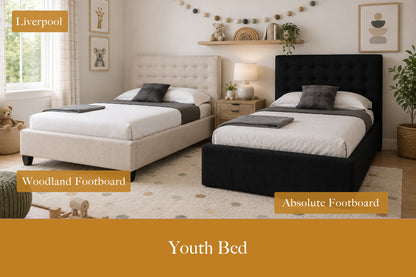 Julien Beaudoin Upholstered Fabric Beds Twin / Woodland / Yates 84 Liverpool Upholstered Kids Platform Bed - Box Spring Required | Multiple Fabric Colours