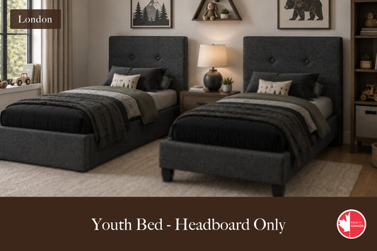 Julien Beaudoin Upholstered Fabric Beds Twin / Yates 84 London Upholstered Kids Headboard Only | Multiple Fabric Colours