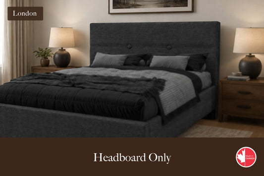 Julien Beaudoin Upholstered Fabric Beds Twin / Yates 84 London Upholstered Headboard Only | Multiple Fabric Colours