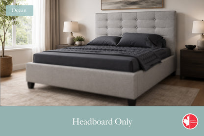 Julien Beaudoin Upholstered Fabric Beds Queen / Headboard Only / Yates 84 Ocean Upholstered Headboard Only | Multiple Fabric Colours