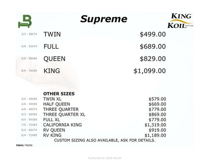 King Koil Mattress Supreme