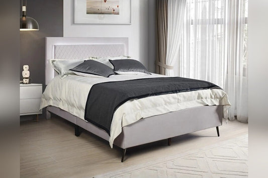 Milton Green Stars Platform Beds Full Starlight Upholstered Platform Bed Frame with Backlit Headboard