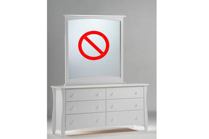 Night and Day Furniture Bedroom White Clove Dresser (no Mirror) - 6 Colours