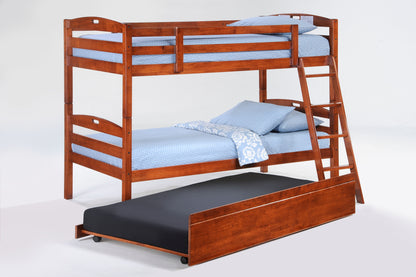 Night and Day Furniture Bunk Beds Sesame Twin over Twin Hardwood Bunk - 3 Colours