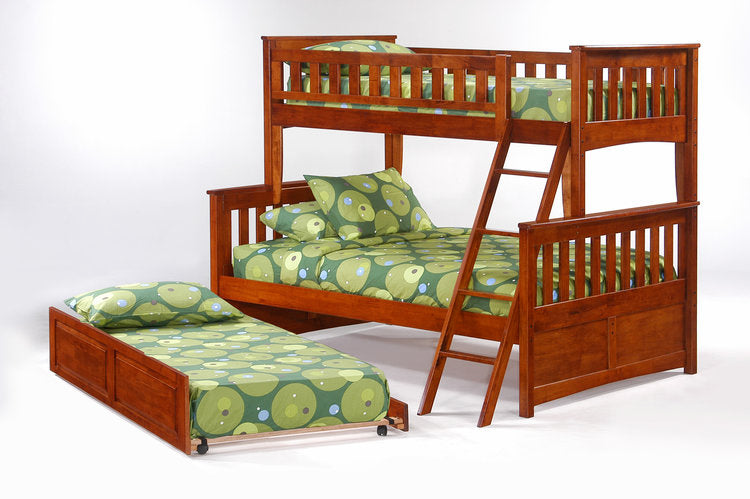 Night and Day Furniture Bunk Beds Ginger Twin Over Full Bunk Bed (5 colours)