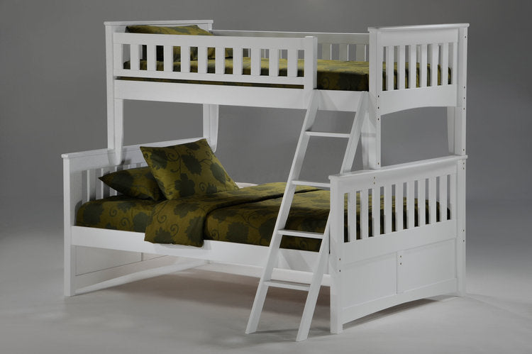 Night and Day Furniture Bunk Beds Ginger Twin Over Full Bunk Bed (5 colours)