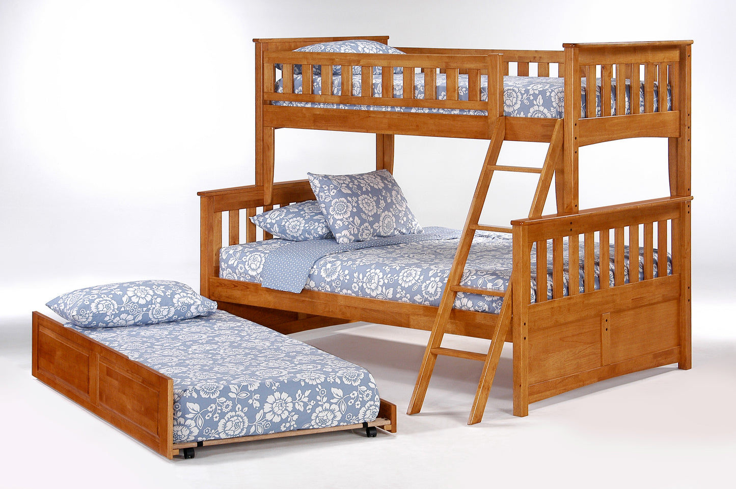 Night and Day Furniture Bunk Beds Ginger Twin Over Full Bunk Bed (5 colours)