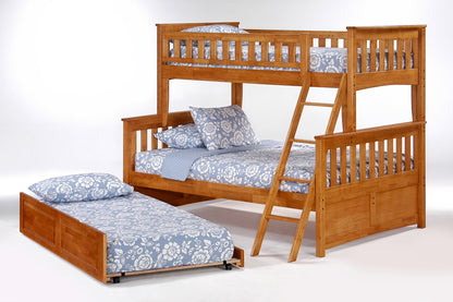 Night and Day Furniture Bunk Beds Ginger Twin Over Full Bunk Bed (5 colours)