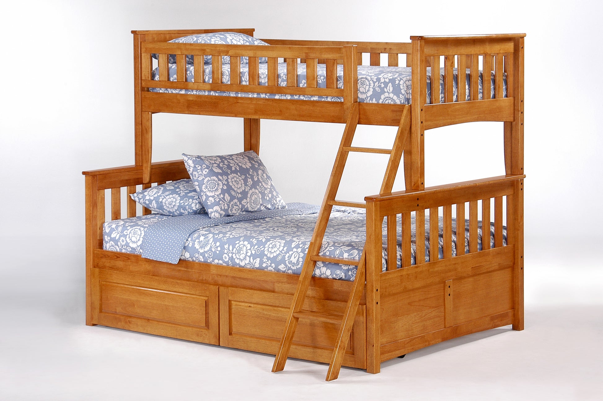 Night and Day Furniture Bunk Beds Ginger Twin Over Full Bunk Bed (5 colours)