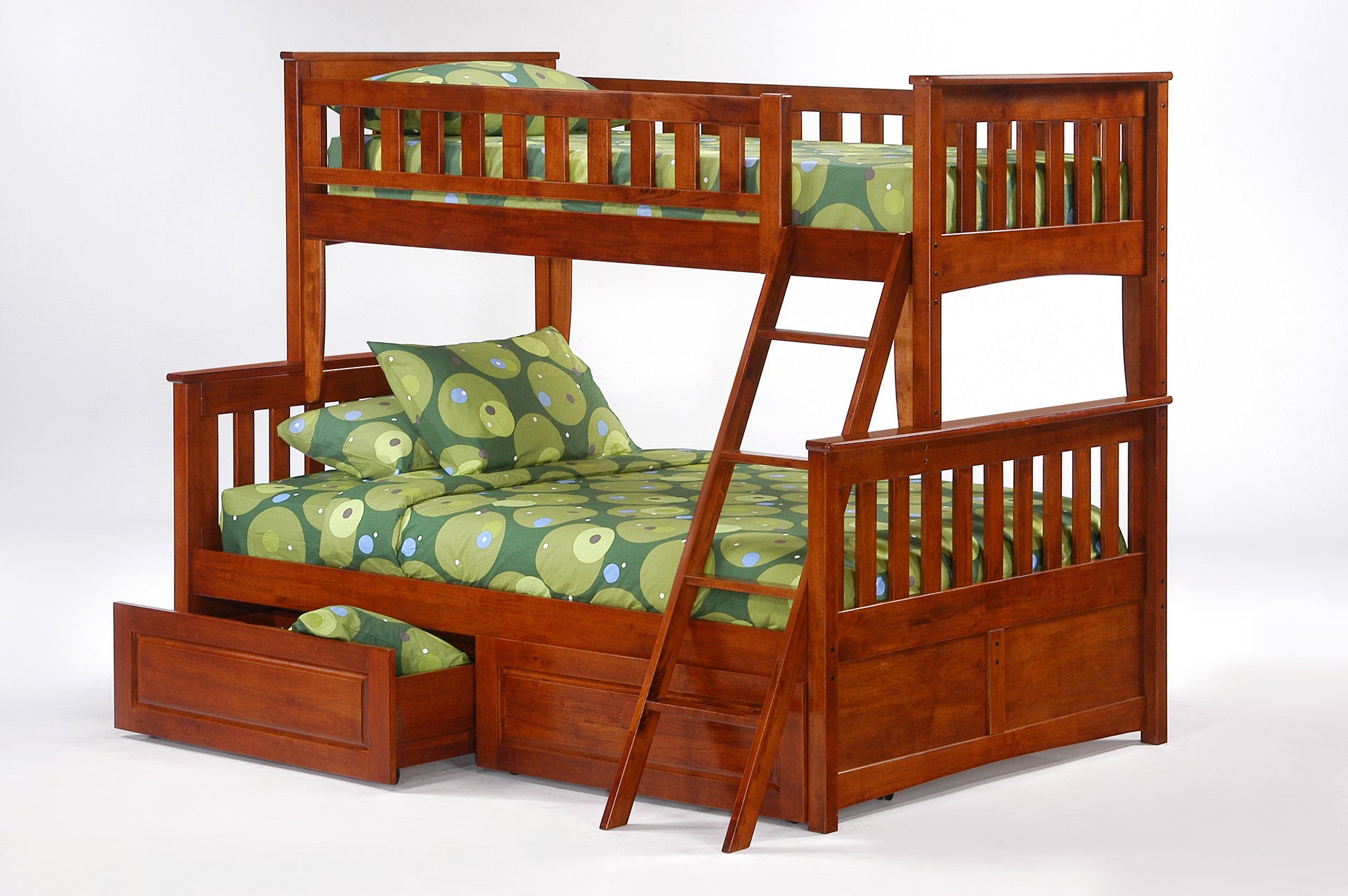 Night and Day Furniture Bunk Beds Ginger Twin Over Full Bunk Bed (5 colours)