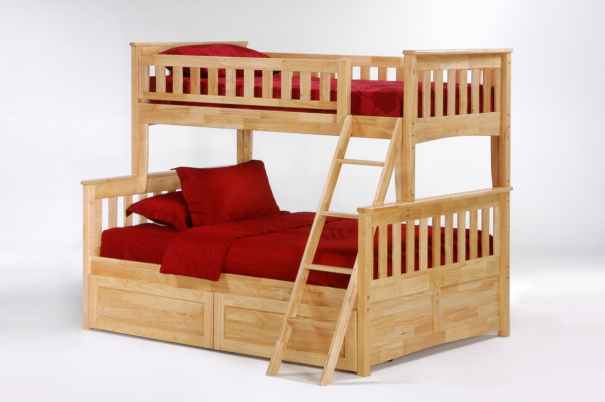 Night and Day Furniture Bunk Beds Ginger Twin Over Full Bunk Bed (5 colours)