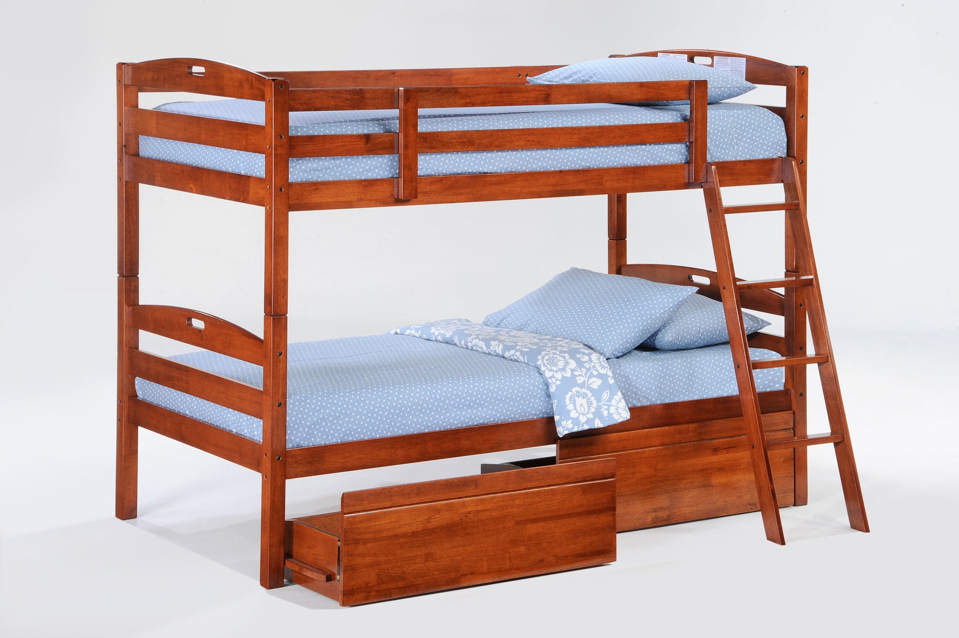 Night and Day Furniture Bunk Beds Sesame Twin over Twin Hardwood Bunk - 3 Colours