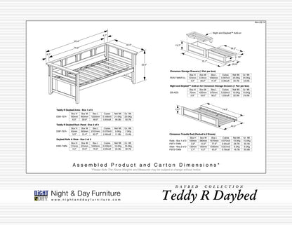 Night and Day Furniture Daybeds Teddy Roosevelt Daybed