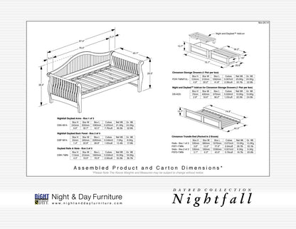 Night and Day Furniture Daybeds Nightfall Daybed
