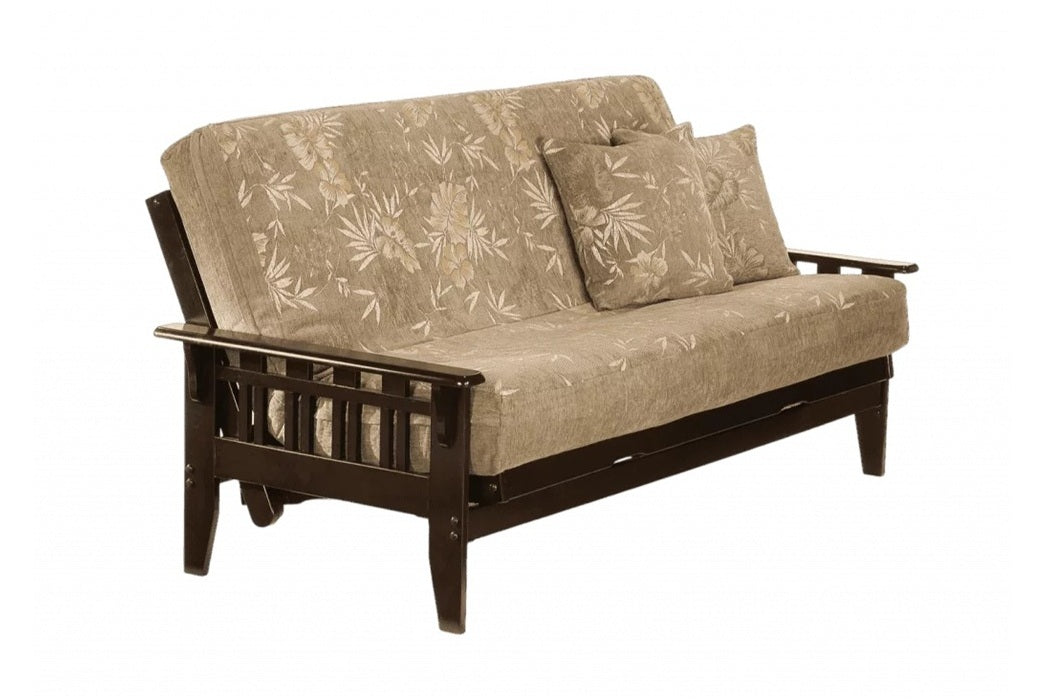 Night and Day Furniture Futons Full without drawers / Deluxe 8" / Dark Chocolate Kingston Futon Frame with Canadian Made Mattress