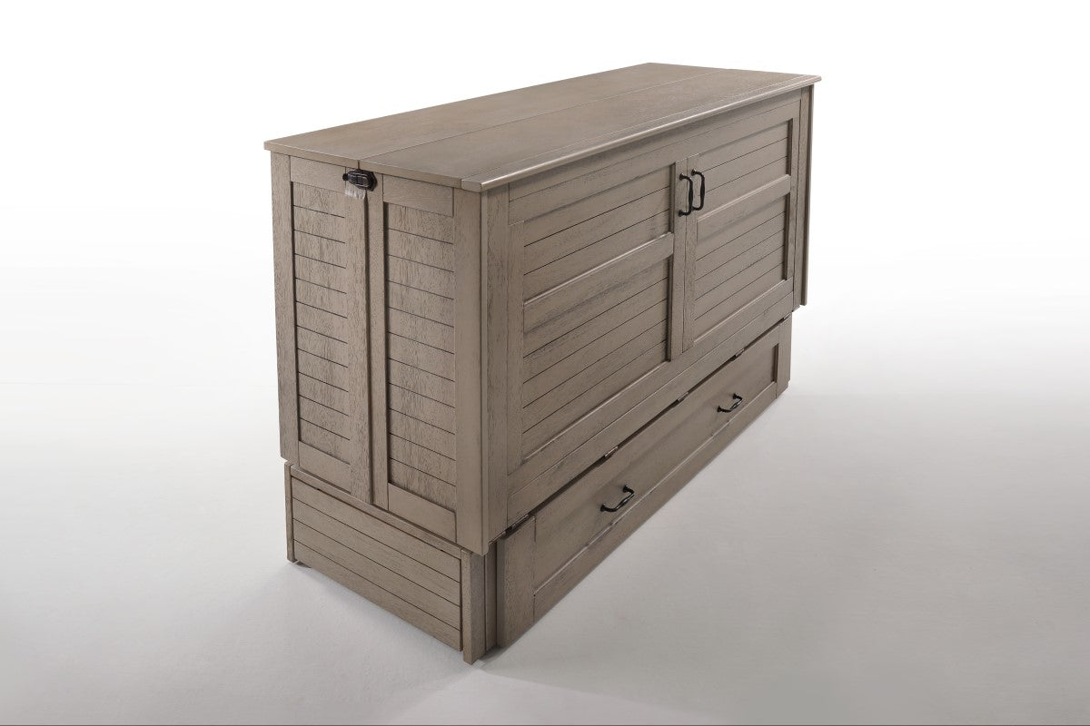 Night and Day Furniture Murphy Cabinet Beds Poppy Cabinet Murphy Bed w/ Queen Gel Memory Foam Mattress - 4 Colours