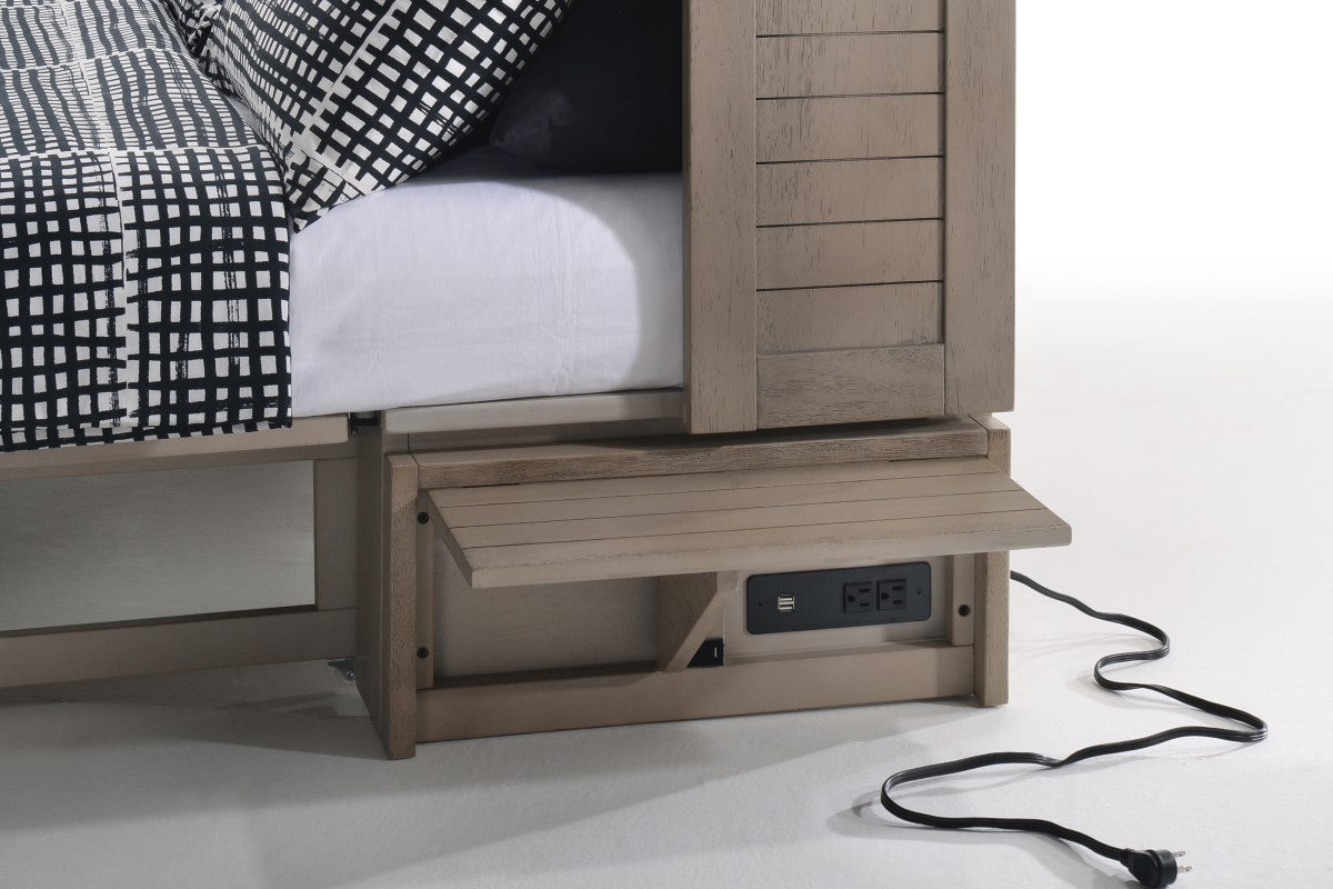 Night and Day Furniture Murphy Cabinet Beds Poppy Cabinet Murphy Bed w/ Queen Gel Memory Foam Mattress - 4 Colours