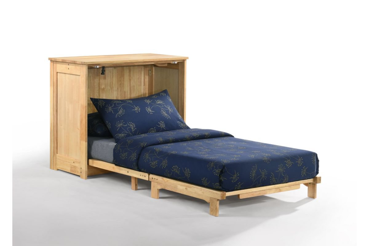 Night and Day Furniture Murphy Cabinet Beds Natural Orion Murphy Cabinet Bed with Tri-Fold Foam Mattress (Twin Size) - Available in 5 Colours