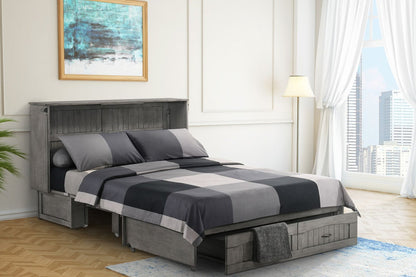 Night and Day Furniture Murphy Cabinet Beds Alpine Murphy Cabinet Bed Rustic Grey - FLOOR MODEL CLEARANCE