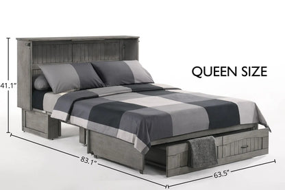 Night and Day Furniture Murphy Cabinet Beds Alpine Murphy Cabinet Bed Rustic Grey - FLOOR MODEL CLEARANCE