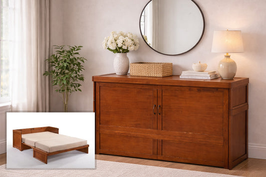 Night and Day Furniture Murphy Cabinet Beds Murphy Cube Solid Hardwood Cabinet Bed