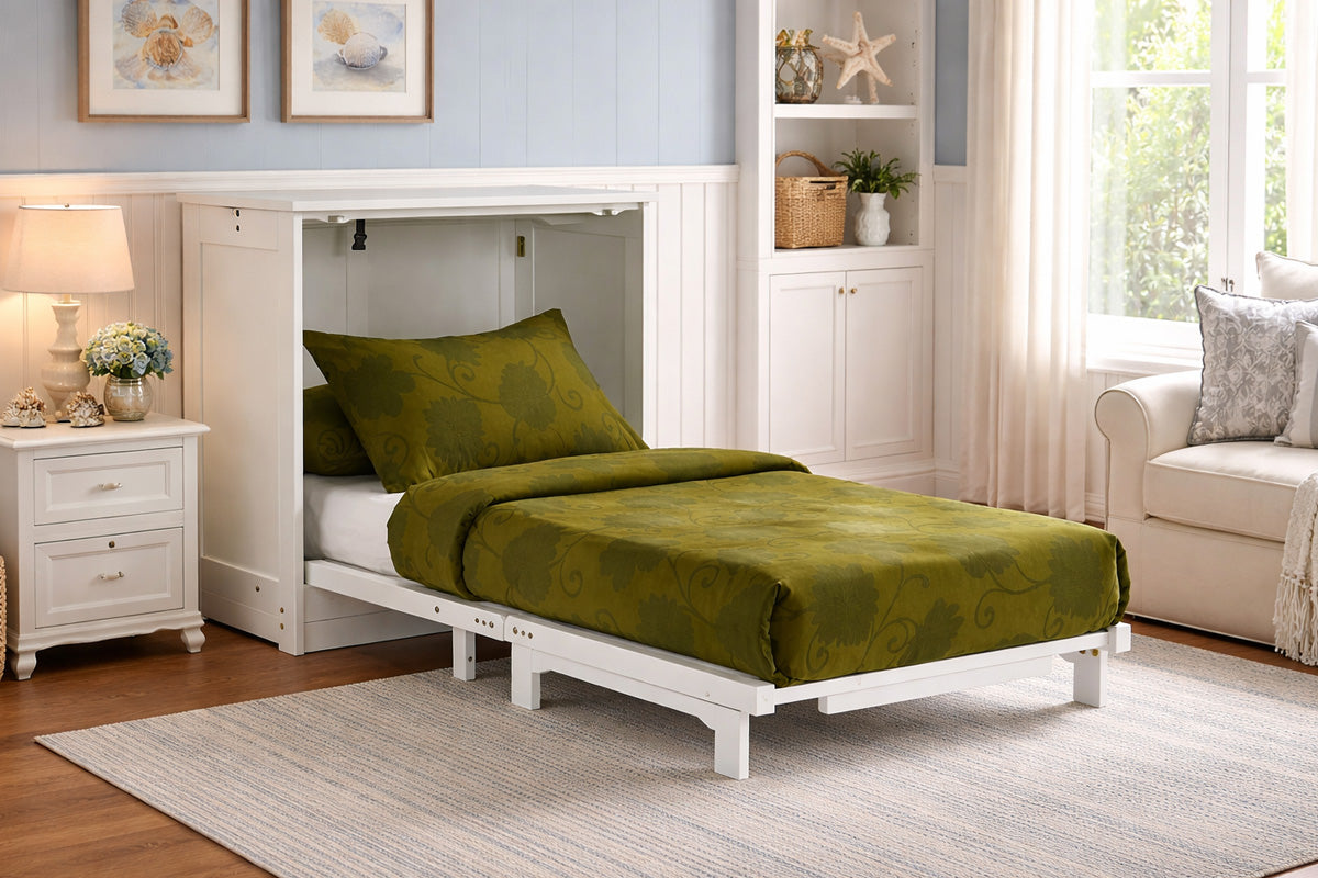 Night and Day Furniture Murphy Cabinet Beds Orion Murphy Cabinet Bed with Tri-Fold Foam Mattress (Twin Size) - Available in 5 Colours