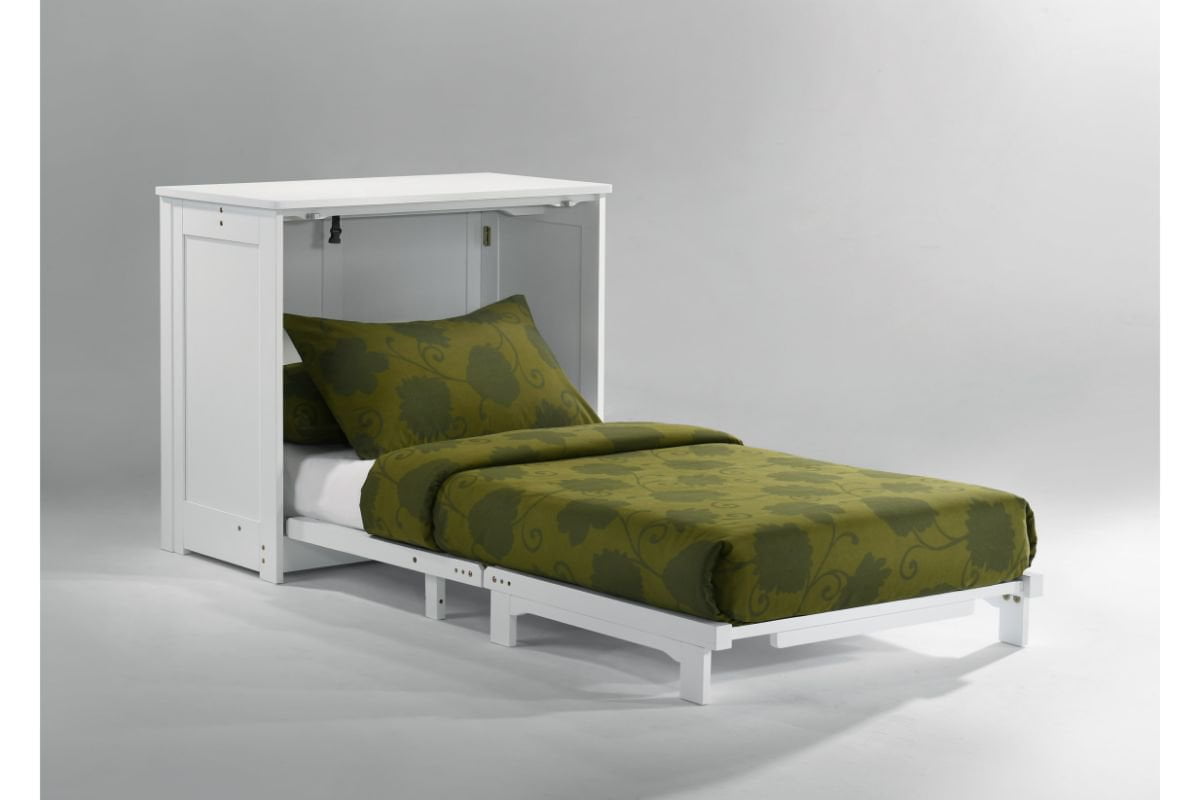 Night and Day Furniture Murphy Cabinet Beds White Orion Murphy Cabinet Bed - Twin Size