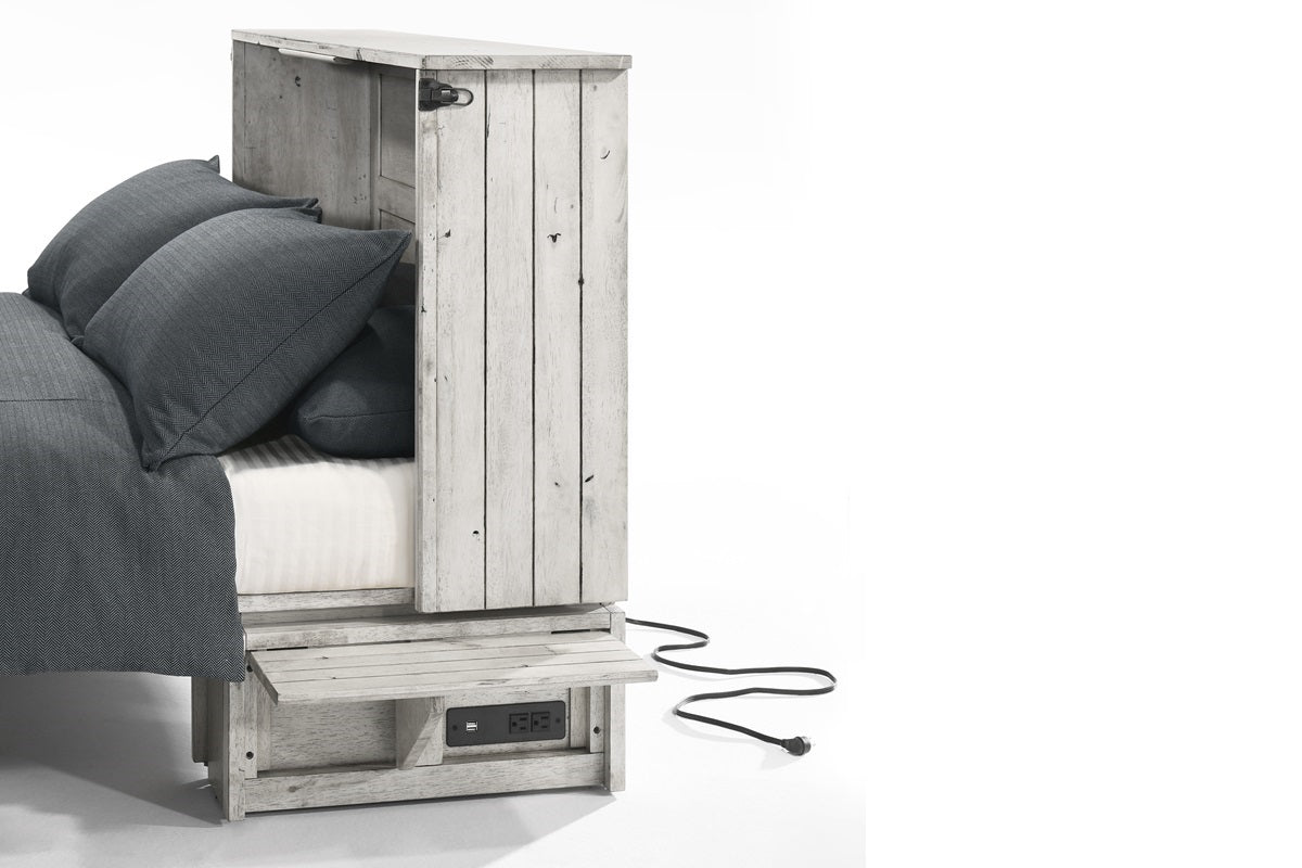 Night and Day Furniture Murphy Cabinet Beds Ranchero Murphy Cabinet Bed with Tri-Fold Foam Mattress - Available in 3 Colours