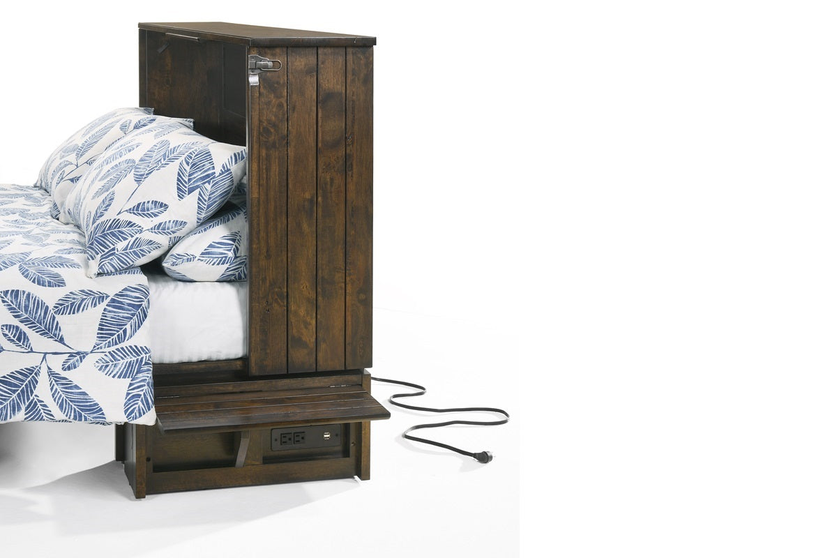 Night and Day Furniture Murphy Cabinet Beds Ranchero Murphy Cabinet Bed with Tri-Fold Foam Mattress - Available in 3 Colours