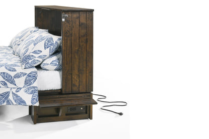 Night and Day Furniture Murphy Cabinet Beds Ranchero Murphy Cabinet Bed with Tri-Fold Foam Mattress - Available in 3 Colours