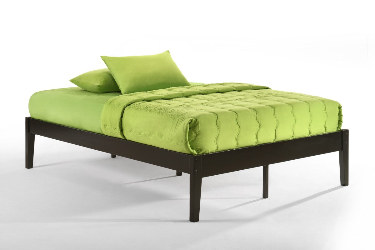 Night and Day Furniture Platform Beds Twin / Dark Chocolate Chili Pepper Hardwood Platform Bed - 5 Colours Available