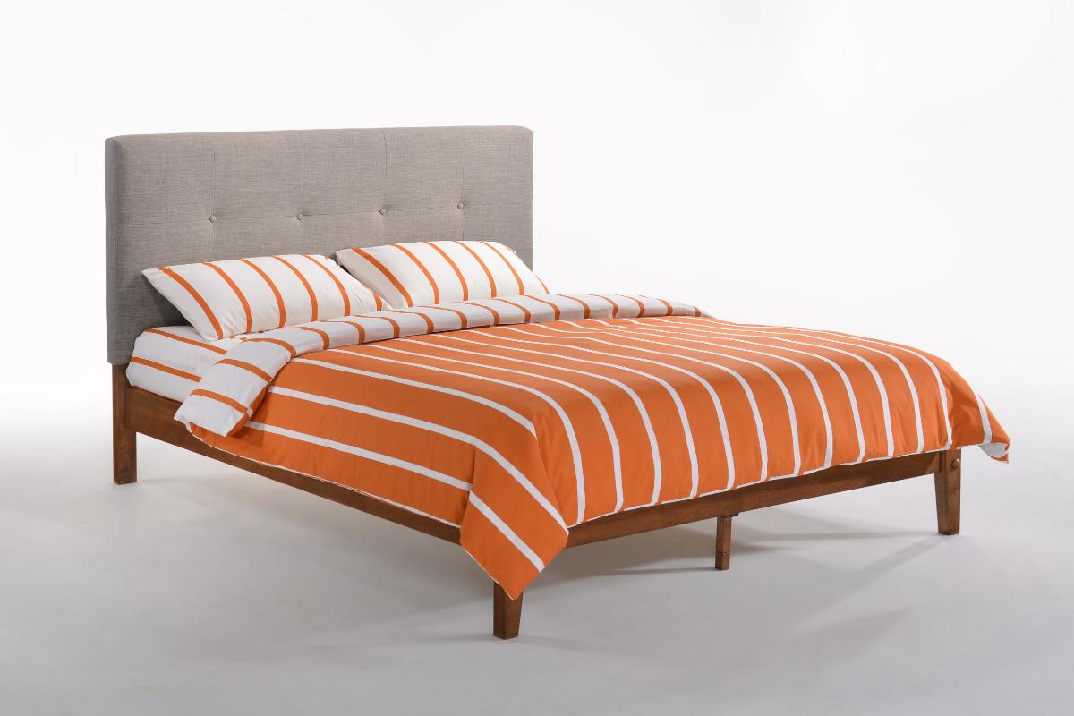 Night and Day Furniture Platform Beds Queen / Gray / Cherry Paprika P-Series Platform Bed - 4 Wood Leg Colors Available
