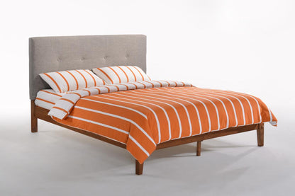 Night and Day Furniture Platform Beds Queen / Gray / Cherry Paprika P-Series Platform Bed - 4 Wood Leg Colors Available
