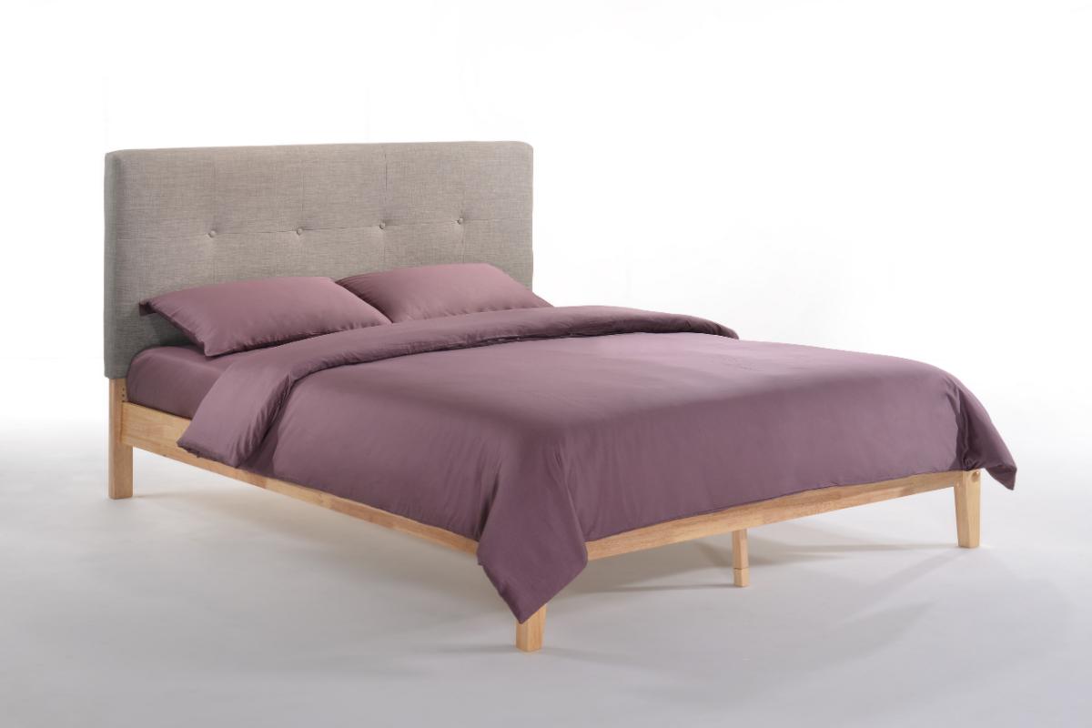 Night and Day Furniture Platform Beds Queen / Gray / Natural Paprika P-Series Platform Bed - 4 Wood Leg Colors Available