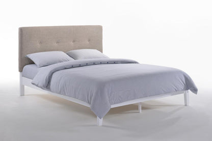 Night and Day Furniture Platform Beds Queen / Gray / White Paprika P-Series Platform Bed - 4 Wood Leg Colors Available