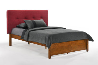 Night and Day Furniture Platform Beds Queen / Red / Cherry Paprika P-Series Platform Bed - 4 Wood Leg Colors Available