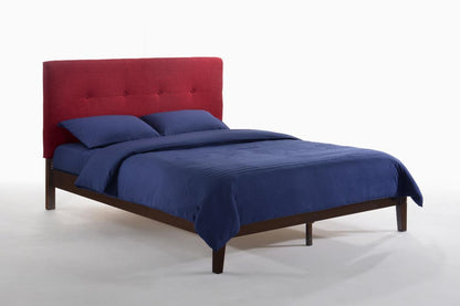 Night and Day Furniture Platform Beds Queen / Red / Dark Chocolate Paprika P-Series Platform Bed - 4 Wood Leg Colors Available