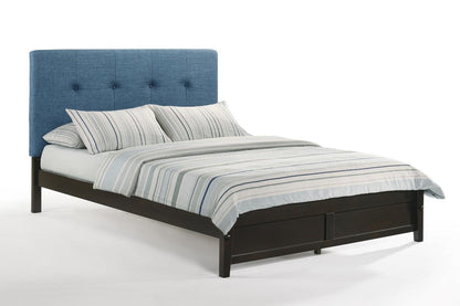 Night and Day Furniture Platform Beds Queen / Teal / Dark Chocolate Paprika P-Series Platform Bed - 4 Wood Leg Colors Available