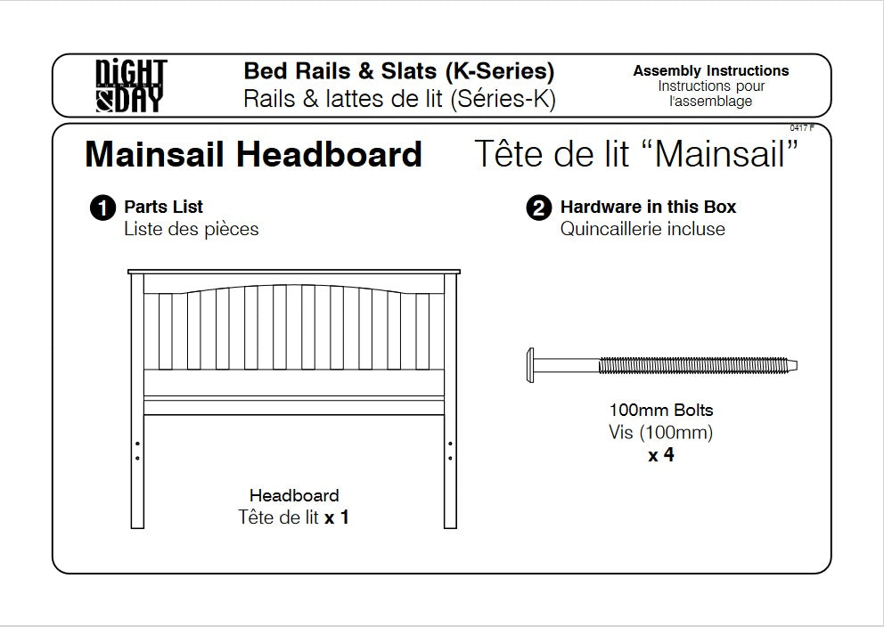 Night and Day Furniture Platform Beds Chesapeake Mainsail Platform Bed (K-Series)