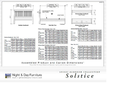 Night and Day Furniture Platform Beds Solstice Platform Bed - 5 Colours Available