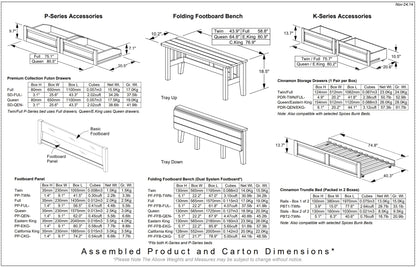 Night and Day Furniture Platform Beds Rosemary Platform Bed - 5 Colours Available