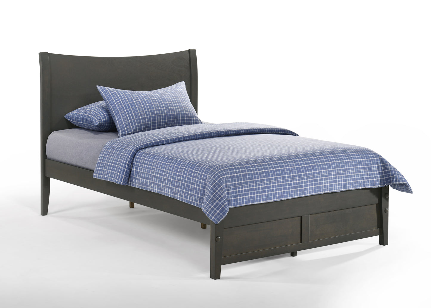 Night and Day Furniture Platform Beds Twin / Stonewash Blackpepper Platform Bed - 5 Finishes Available