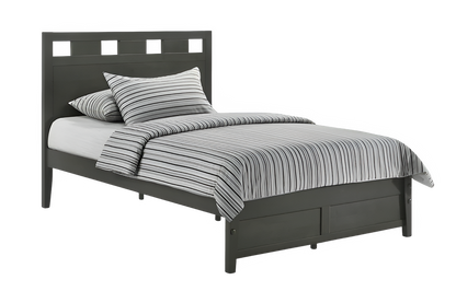 Night and Day Furniture Platform Beds Twin / Stonewash Paprika Kids Platform Bed - 5 Colors Available