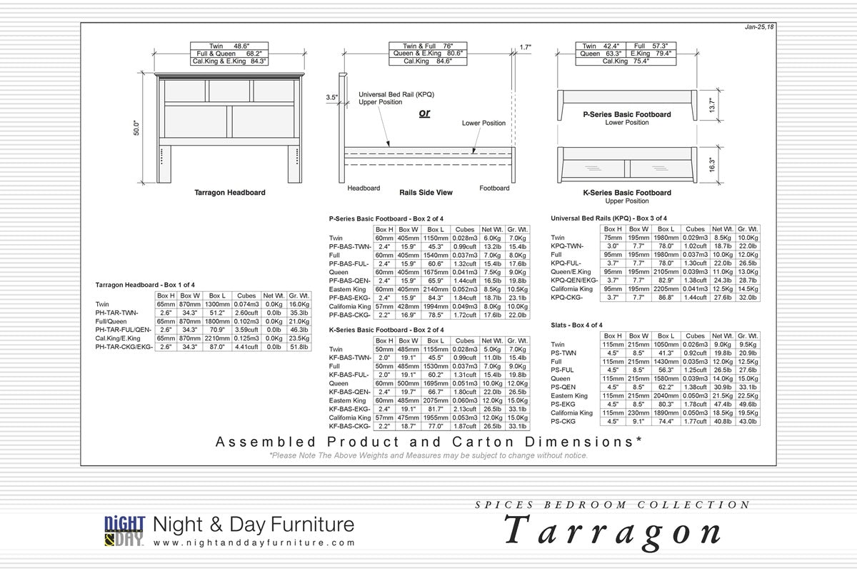 Night and Day Furniture Platform Beds Tarragon Kids Platform Bed - 5 Finishes Available
