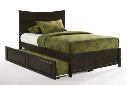 Night and Day Furniture Platform Beds Twin / Chocolate / Platform Bed with trundle bed Blackpepper Platform Bed - 3 Finishes Available